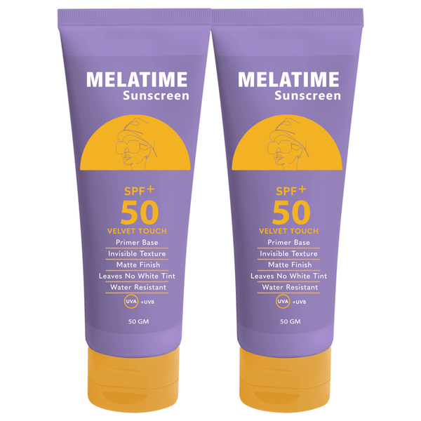 MELATIME SUN SCREEN SPF(50+)SUN GEL 50 GM   (2 pieces )