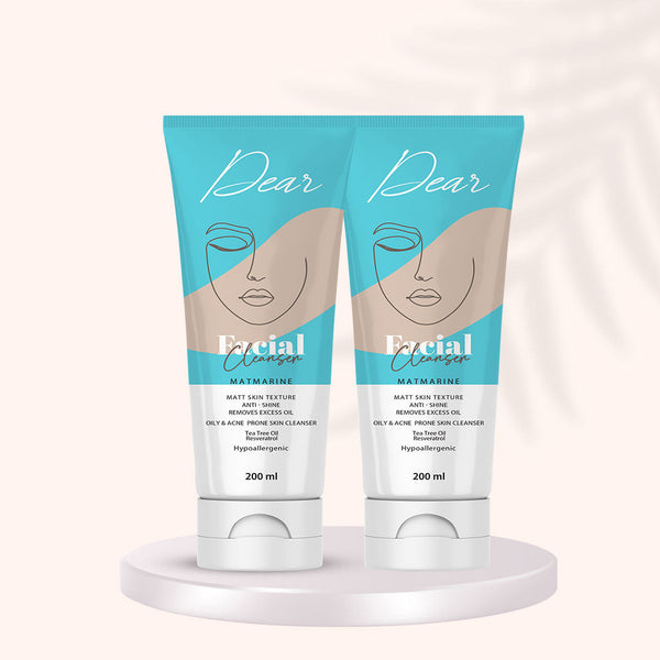 Dear Facial Cleanser For Oily & Acne Prone Skin 200ML (2 pieces)